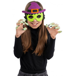 Filcová maska čarodejnice